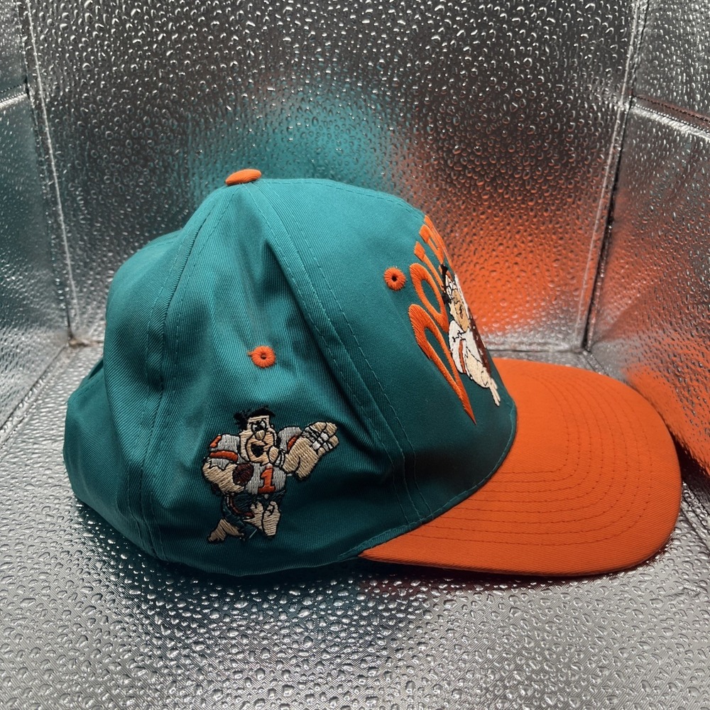 Flintstones Miami Dolphins Snapback Hat Vintage 1993 EUC Excellent Used Cond - Picture 3 of 10